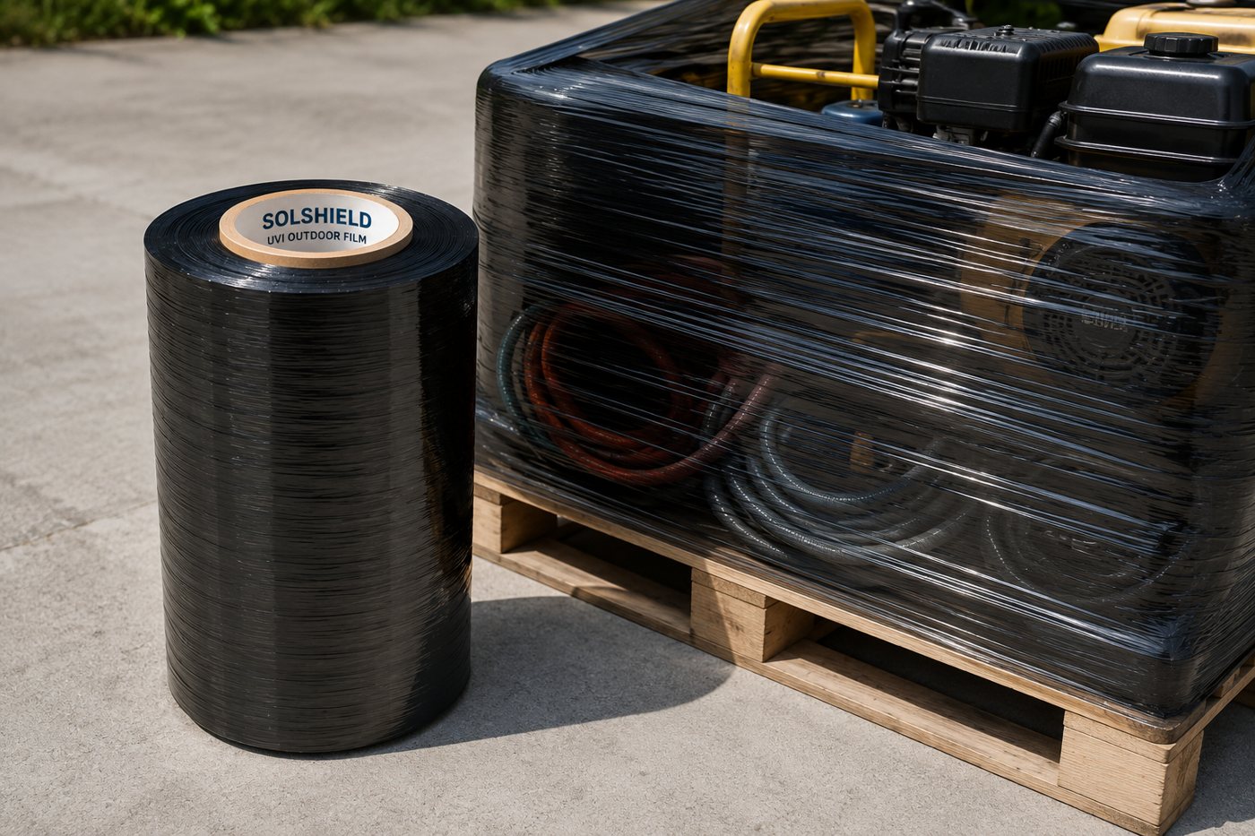 UVI outdoor stretch film